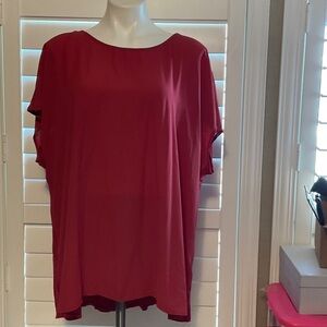 EVRI Rich Red Women's Blouse